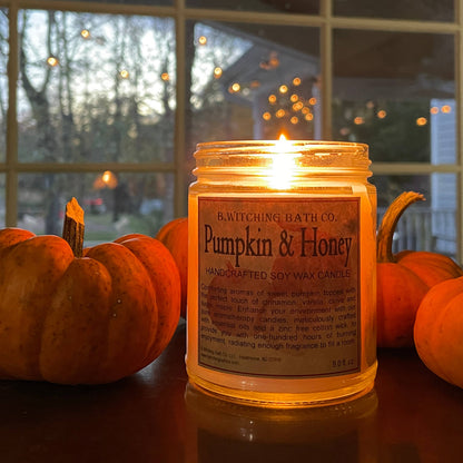 Pumpkin & Honey Soy Wax Candles 9oz