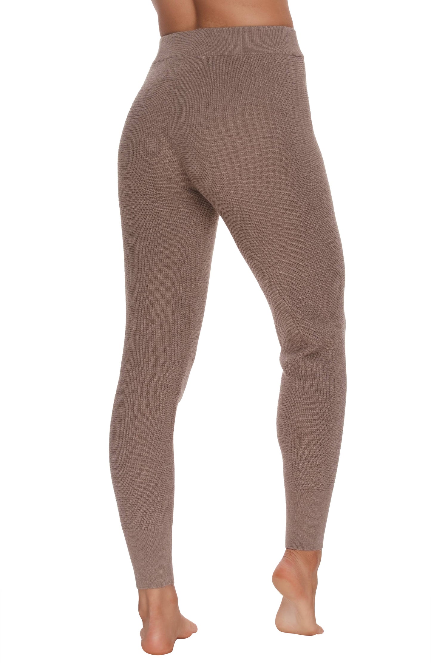 Chill Vibes Cashmere Blend Thermal Jogger: Truffle (TFL) / L