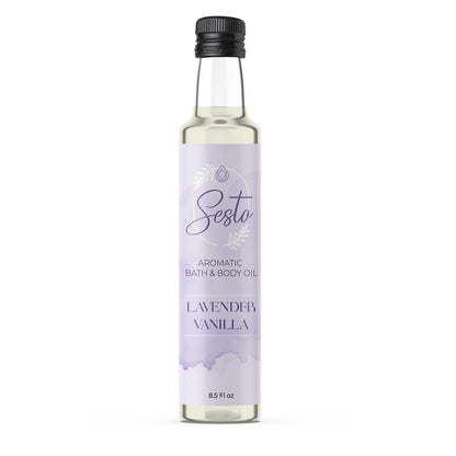 Sesto Aromatic Bath & Massage Oil - Lavender Vanilla - 8.5oz
