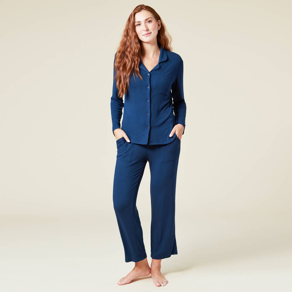Aria - Slim Notch Collar PJ Set