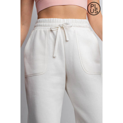 FRENCH TERRY Sky Blue / 3X STRAIGHT LEG PANTS: