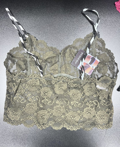 Olive Green  Lace Camisole