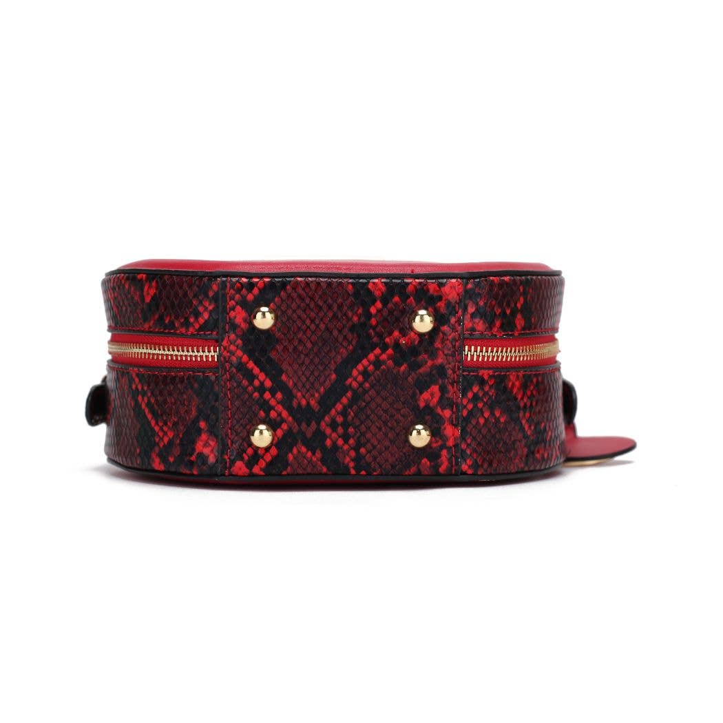 Mallory Crossbody Handbag Vegan Leather Women by Mia k.: Olive