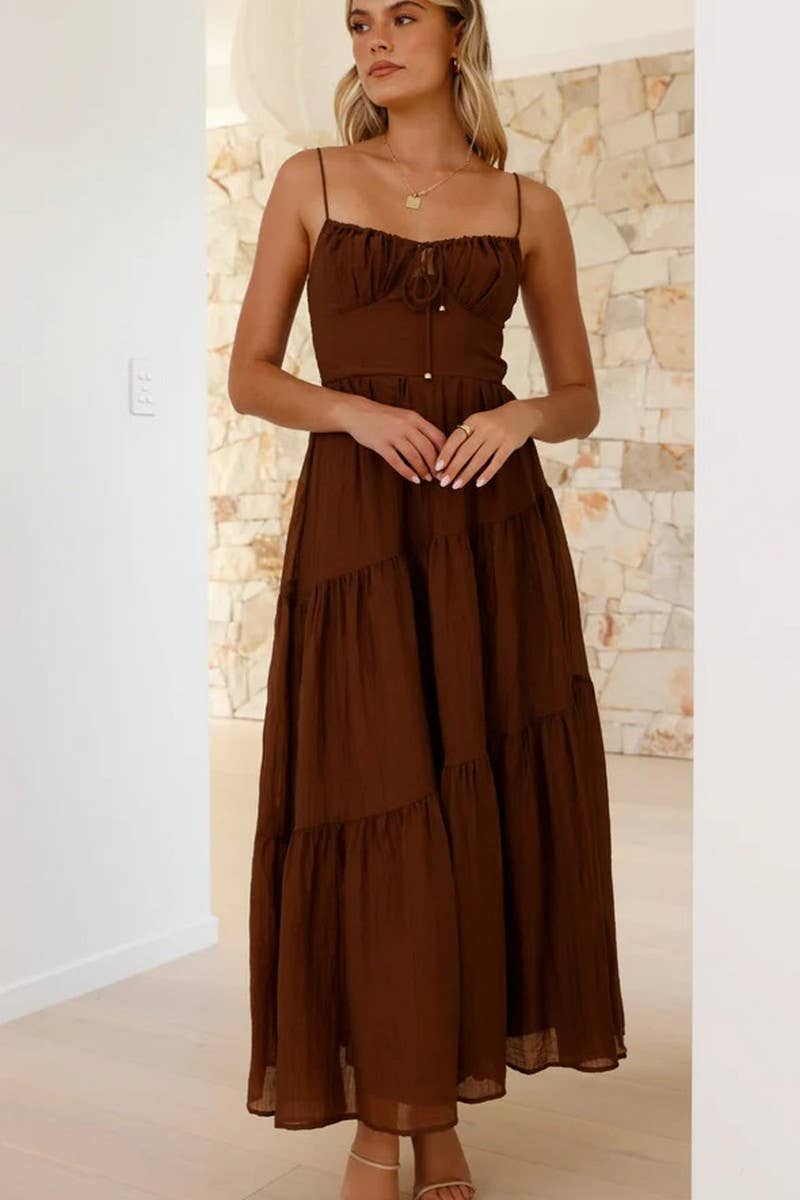 CWDMD5650_SLEEVELESS BACKLESS TIE STRAP MAXI FLARE DRESS