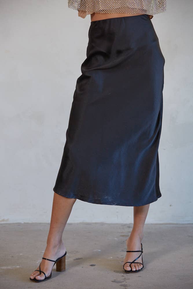 L5954 | MANHATTAN DREAM SKIRT: Black / Large