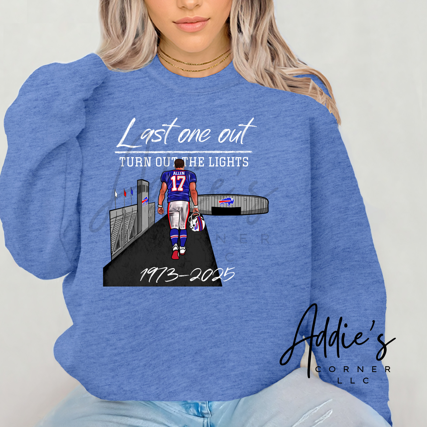 Buffalo Football sweatshirt, final season/inaugural season