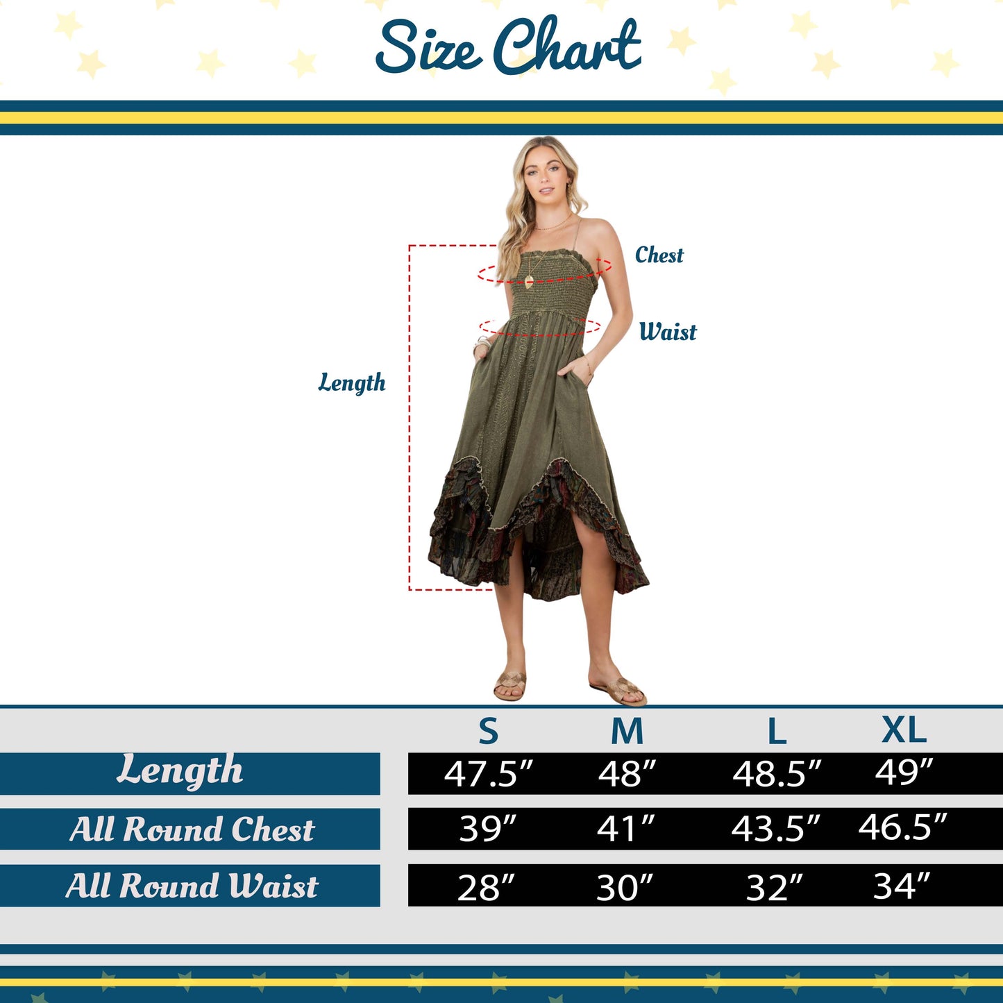 Sun-Kissed Patchwork: Smocked Bliss Boho Mid-Length Dress 