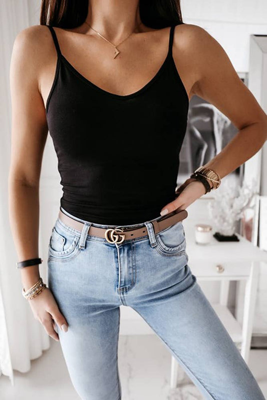 Slip Vest Tank Tops Women STC110: Black / XL