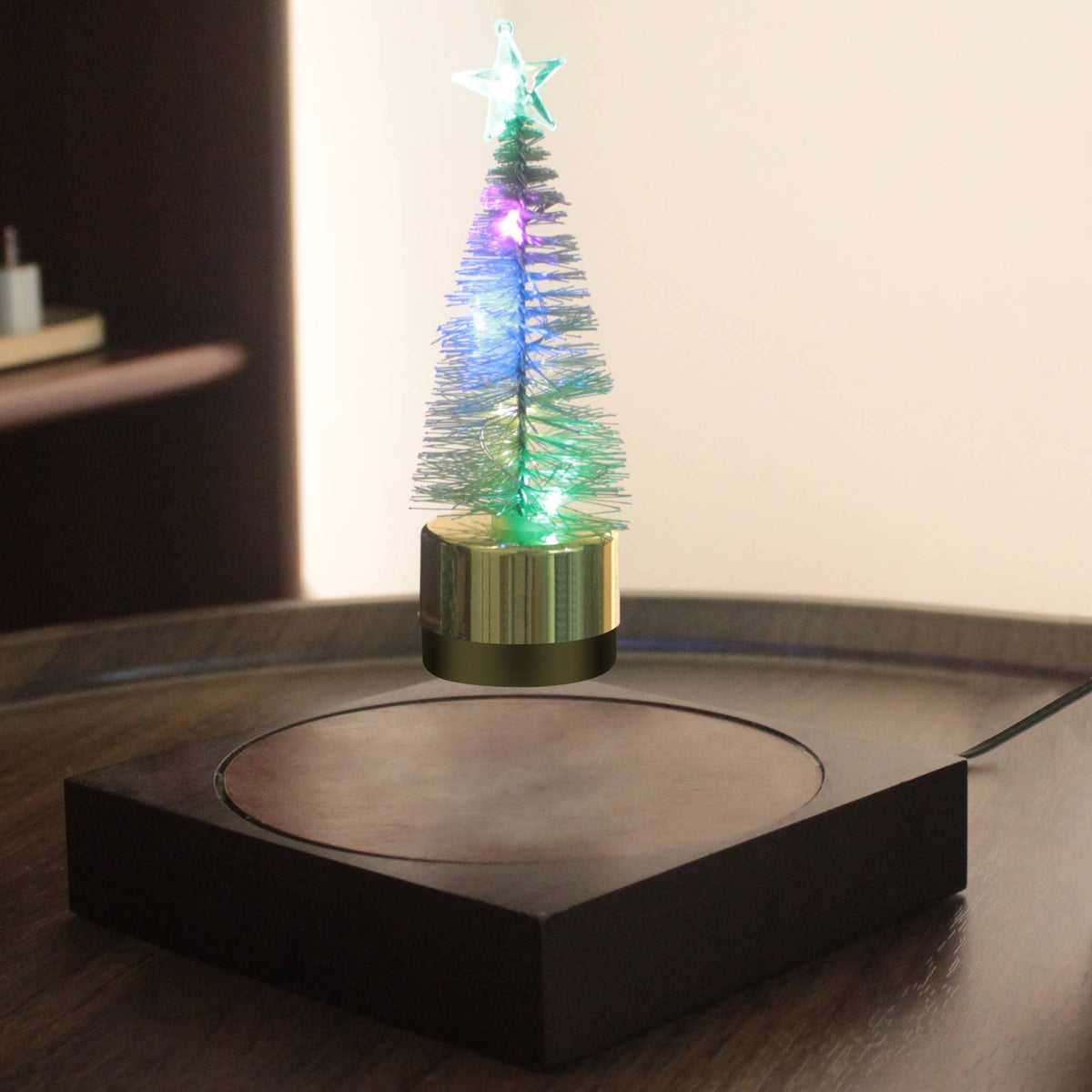 Levitating LED Christmas Tree Table Lamp