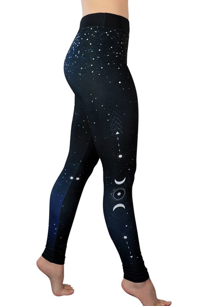 Moonlight - High Waist Leggings: S/M 4-10