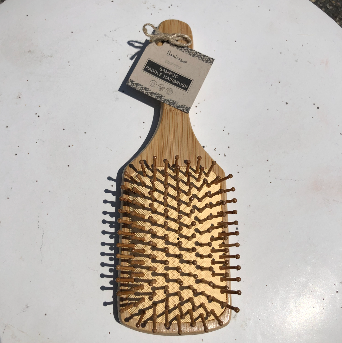 Bamboo Paddle Hairbrush - Square | Summer Bestseller