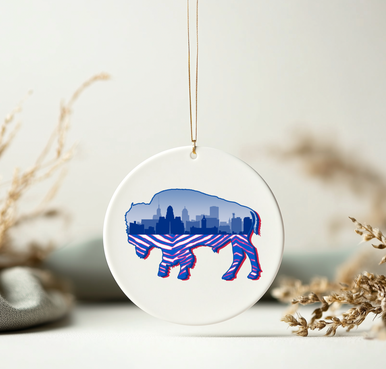 Buffalo Skyline Ornament