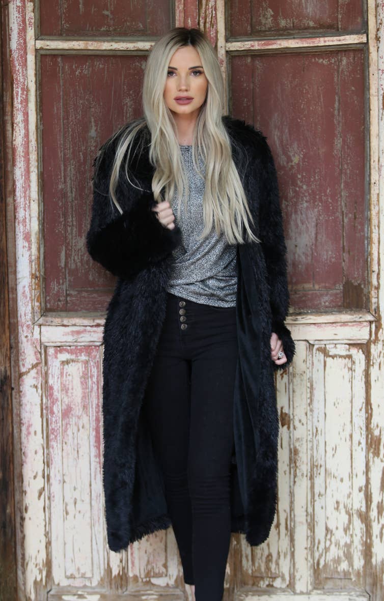 SJ711-ASIS FAUX FUR COAT