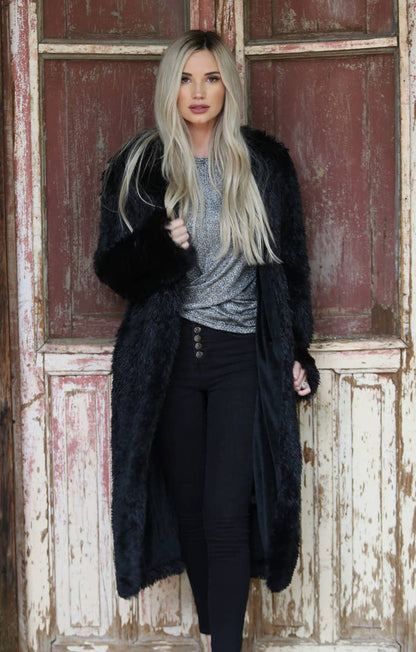 SJ711-ASIS FAUX FUR COAT