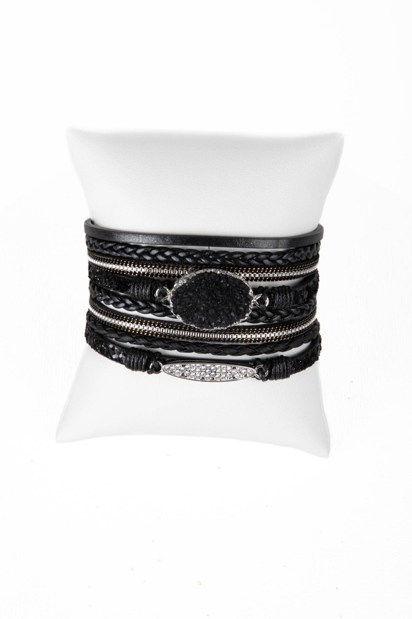 Sparkly Druzy Braided Bracelet
