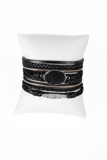 Sparkly Druzy Braided Bracelet