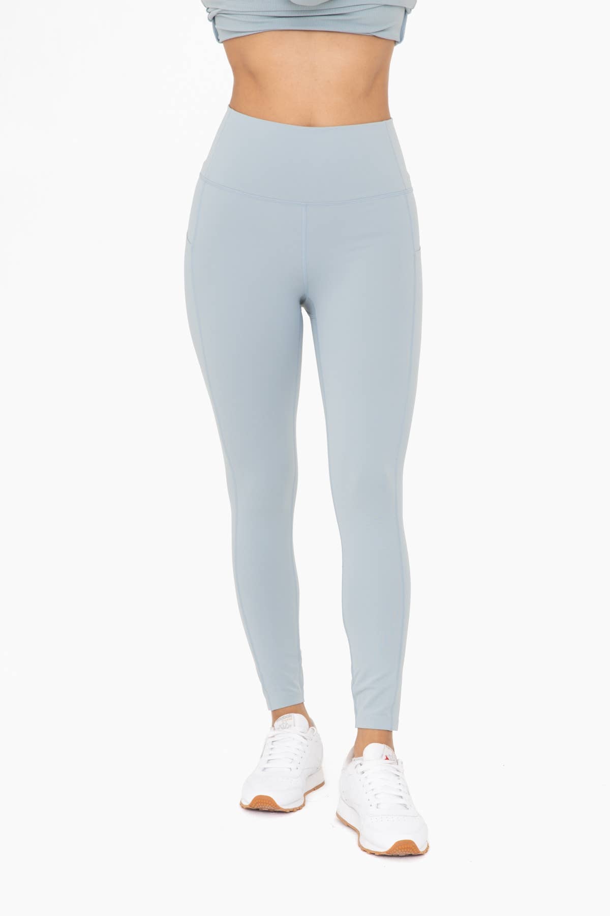 Laser-Cut and Bonded Essential Foldover Highwaist Leggings: CANDY PINK / S:M:L (2:2:2)