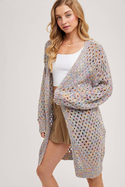 OPEN KNIT CARDIGAN