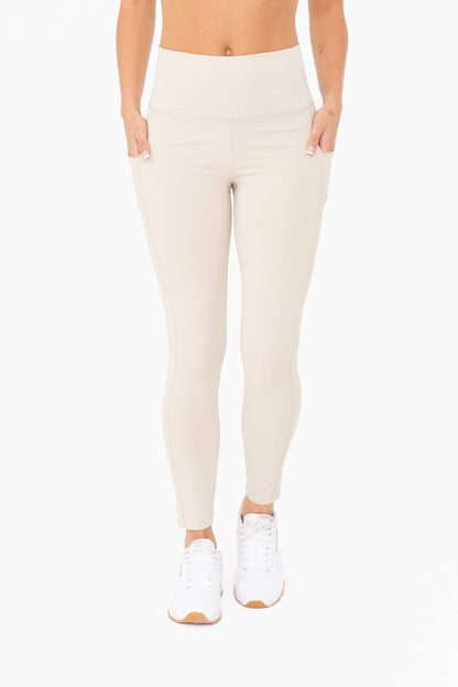 Laser-Cut and Bonded Essential Foldover Highwaist Leggings: CANDY PINK / S:M:L (2:2:2)