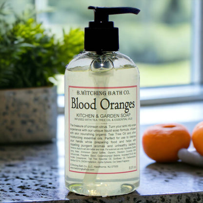 Blood Orange Kitchen & Garden Liquid Soap 8oz.