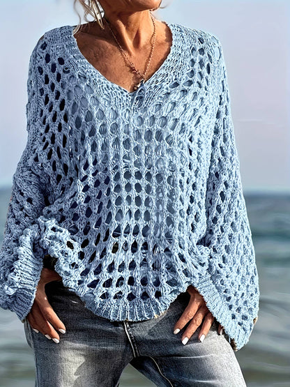 Openwork Knit Sweater