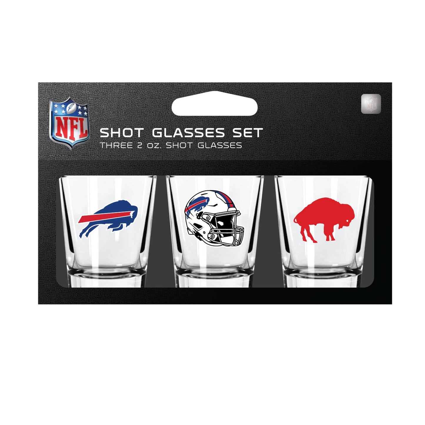 NFL Buffalo Bills 3-Pack Shot Glass Set