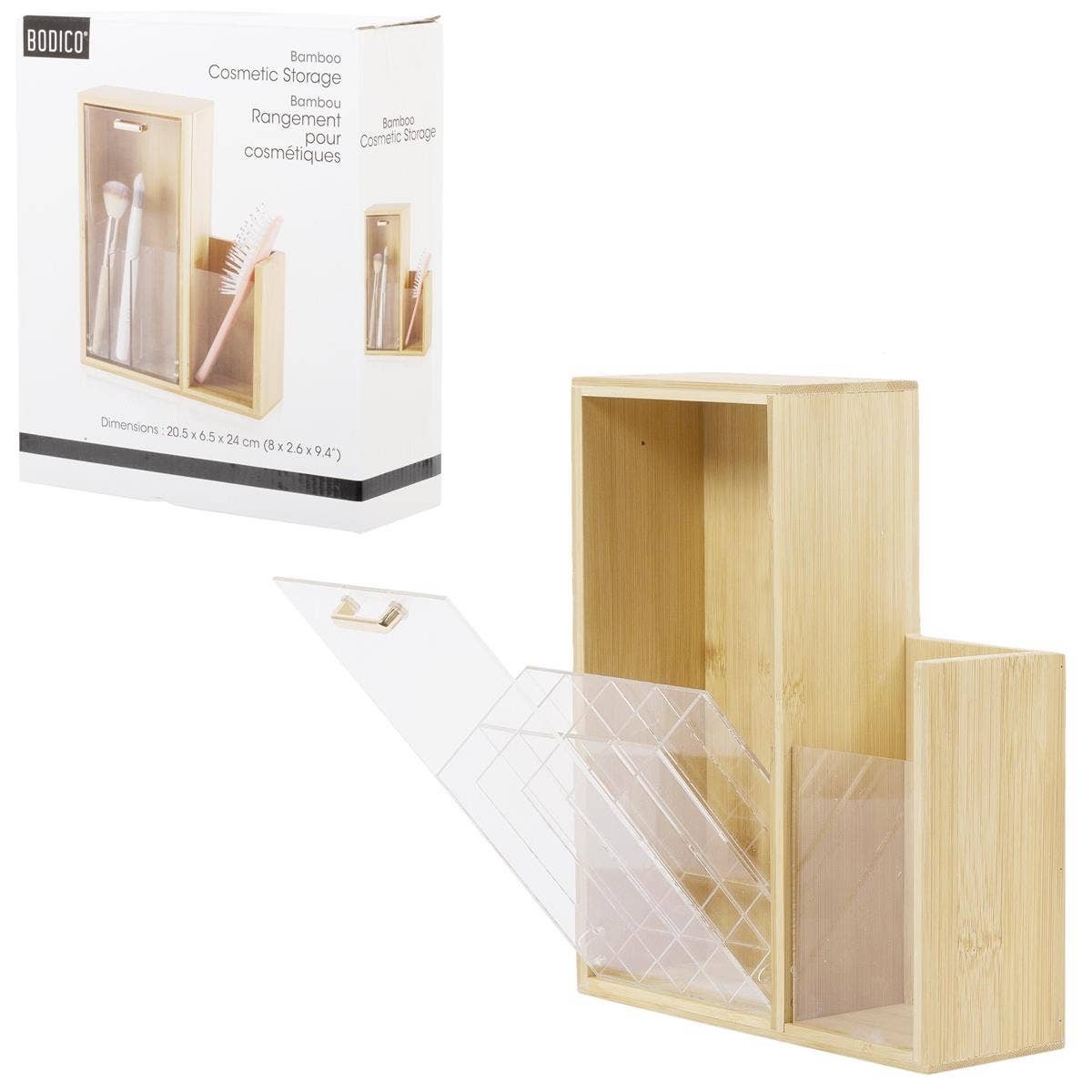 Stylish and Eco-Friendly Bodico Bamboo Cosmetic Storage