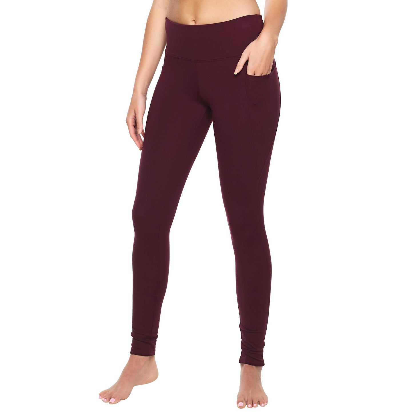 900455 (BLK) / XL  Athletic Pocket Leggings: Black