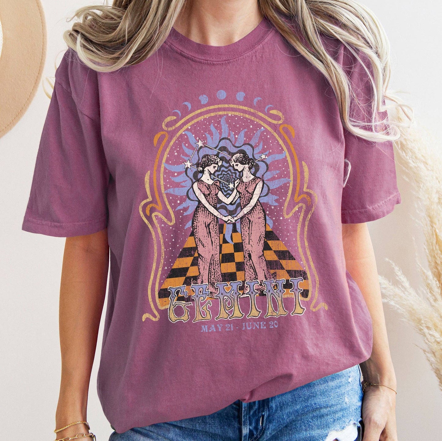 Gemini Zodiac Comfort Colors Tees, Horoscope, Astrology