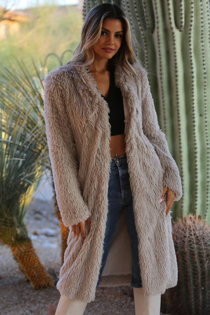 SJ711-ASIS FAUX FUR COAT