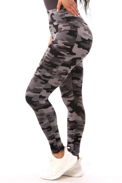 Women's Fleece Lined Leggings w/ Pocket - Tummy Control