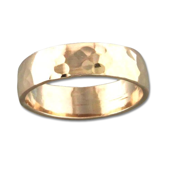 Low Dome Hammered Band 4.5mm