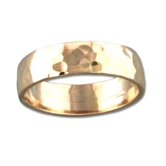 Low Dome Hammered Band 4.5mm