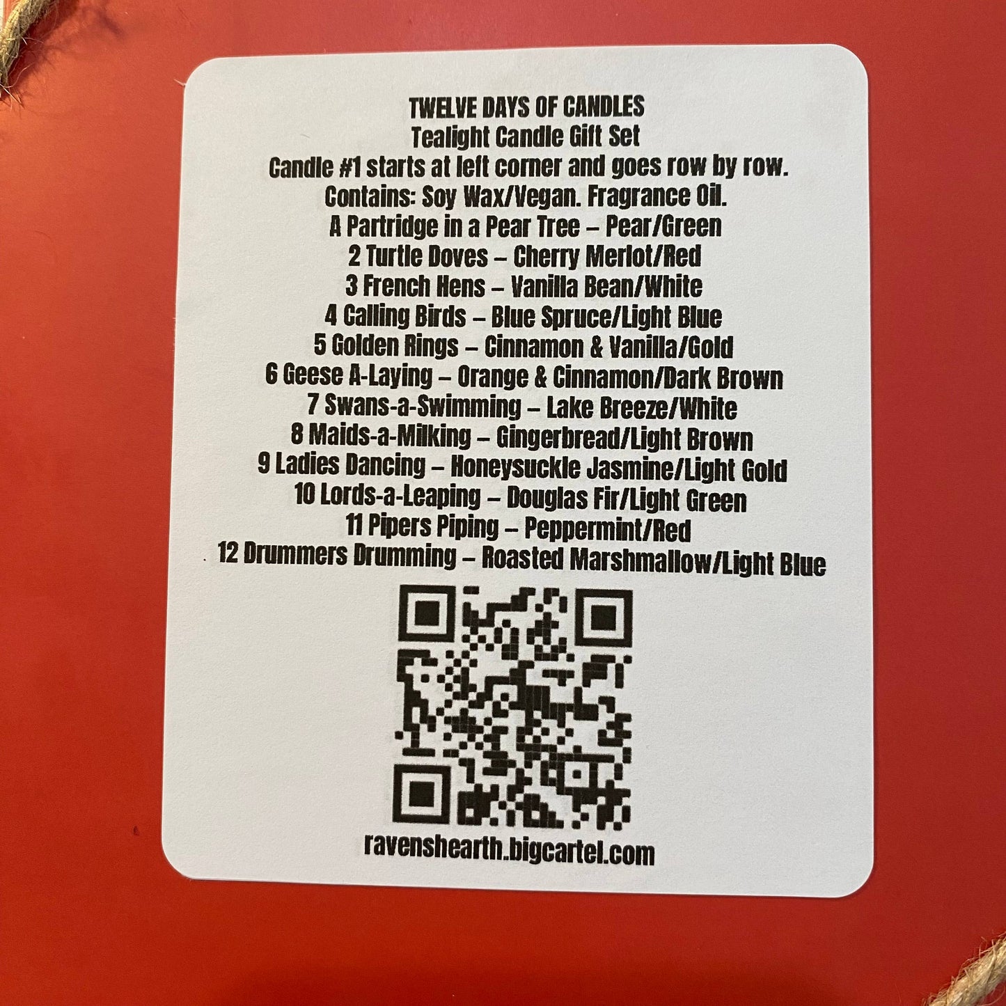 Christmas Tealight Gift Set | 12 Days of Candles 