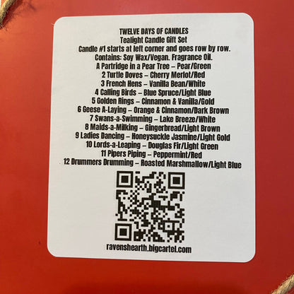 Christmas Tealight Gift Set | 12 Days of Candles 