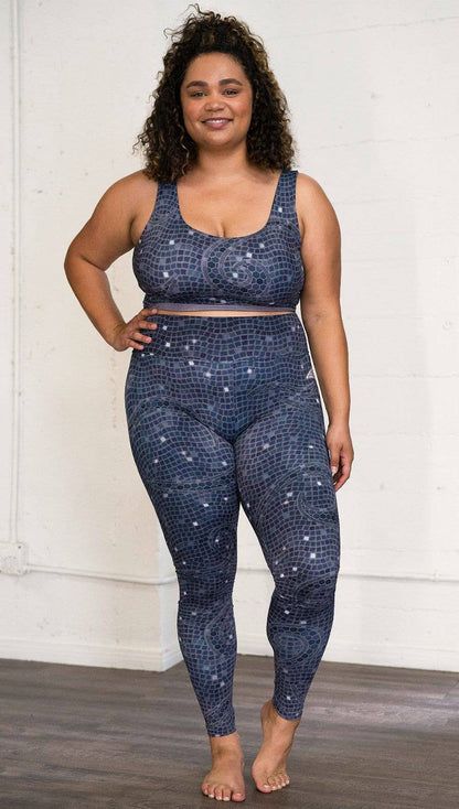 Celestial Mosaic - Buttery Soft Athleisure Leggings: L