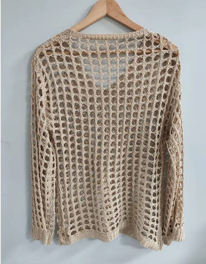Openwork Knit Sweater
