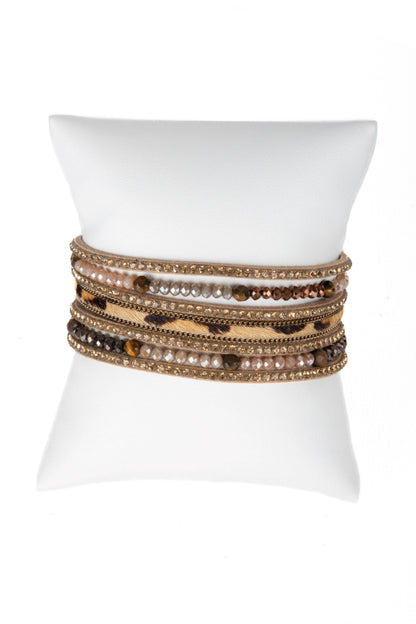 Beaded Animal Fur Bracelet