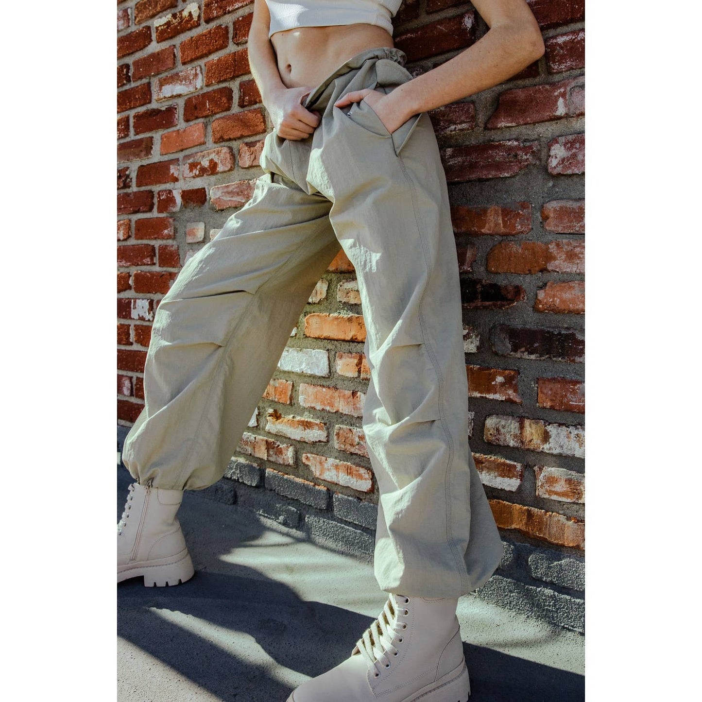 CARGO PANTS: Slate Blue / LG NYLON TASLAN BALLON