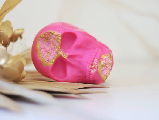 Gilded Quartz Skull Soap