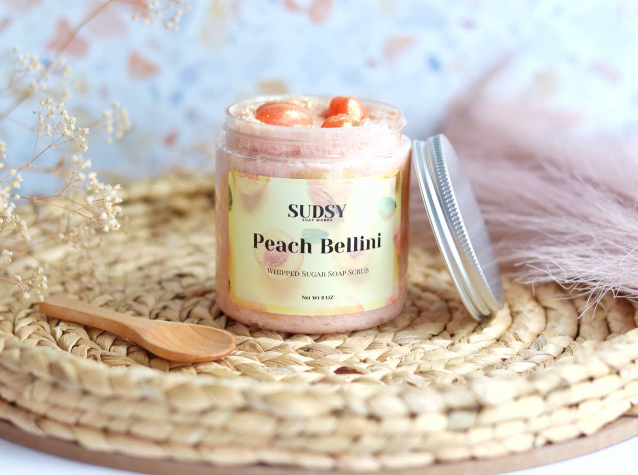 Peach Bellini Whipped Sugar Scrub