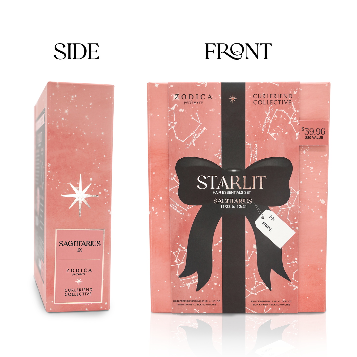Starlit Zodiac Hair Essentials Holiday Gift Set Pink