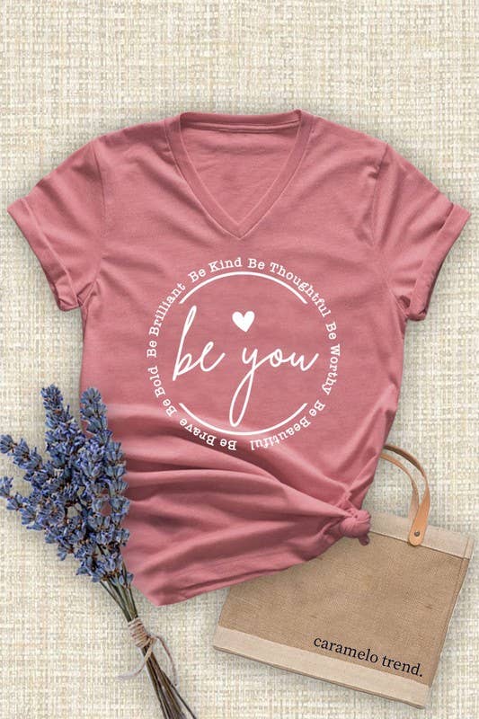 Be you Unisex Short Sleeve V Neck T-Shirt