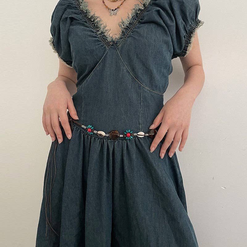 Versatile Woven Long Belt
