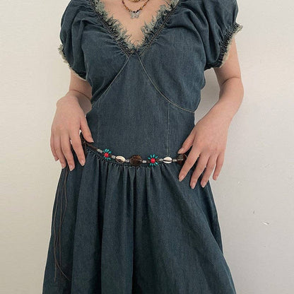 Versatile Woven Long Belt