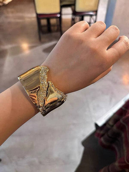 Normcore Geometric Rhine Stones Bracelet Accessories
