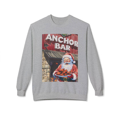 Santa with Wings at Anchor Bar Unisex Cozy Crewneck Sweatshirt