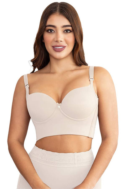 Max Back Coverage Bra: Beige / 40C