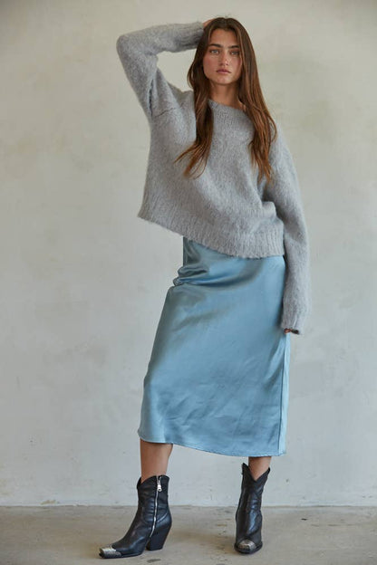 L5954 | MANHATTAN DREAM SKIRT: Pearl / Medium