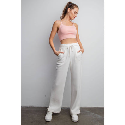 FRENCH TERRY Sky Blue / S STRAIGHT LEG PANTS: